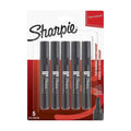 Sharpie W10 Chisel Tip Marker Set 5 Black Markers ColorWaves
