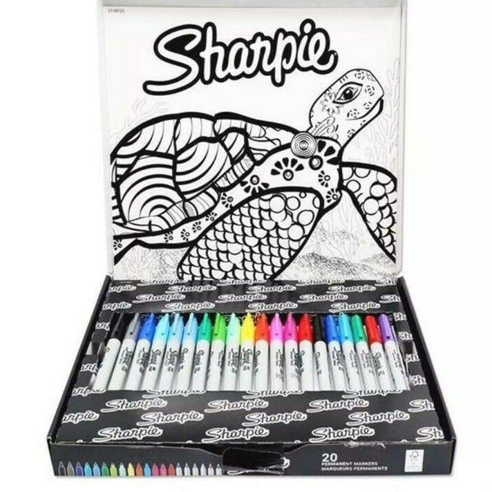 Sharpie special edition box of 20 permanent markers ColorWaves
