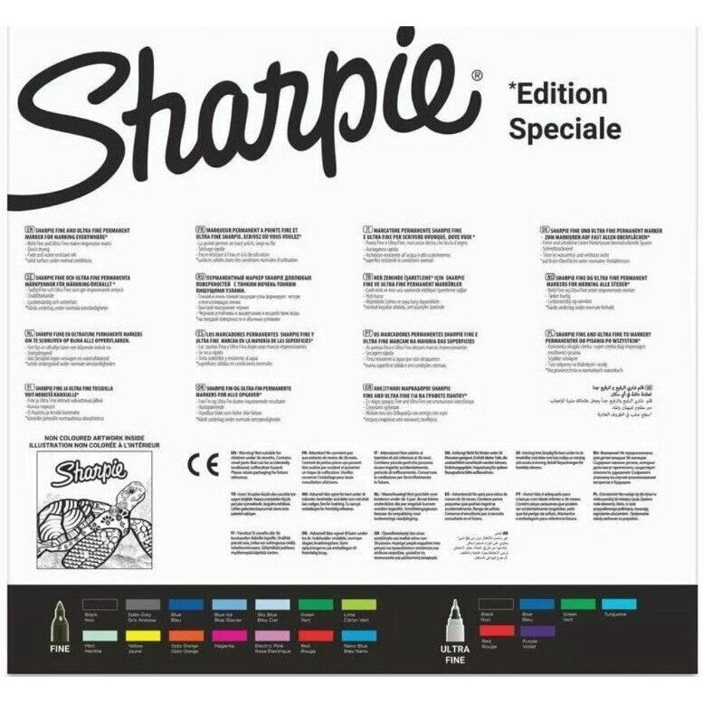 Sharpie special edition box of 20 permanent markers ColorWaves