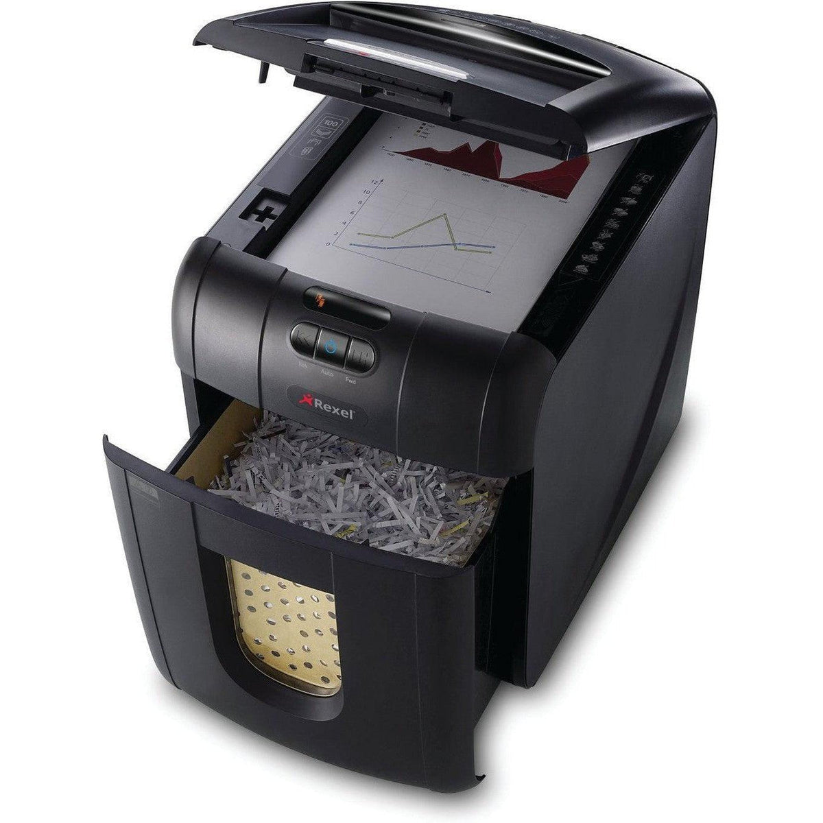 Rexel Shredder Machine Auto+ 100X ColorWaves