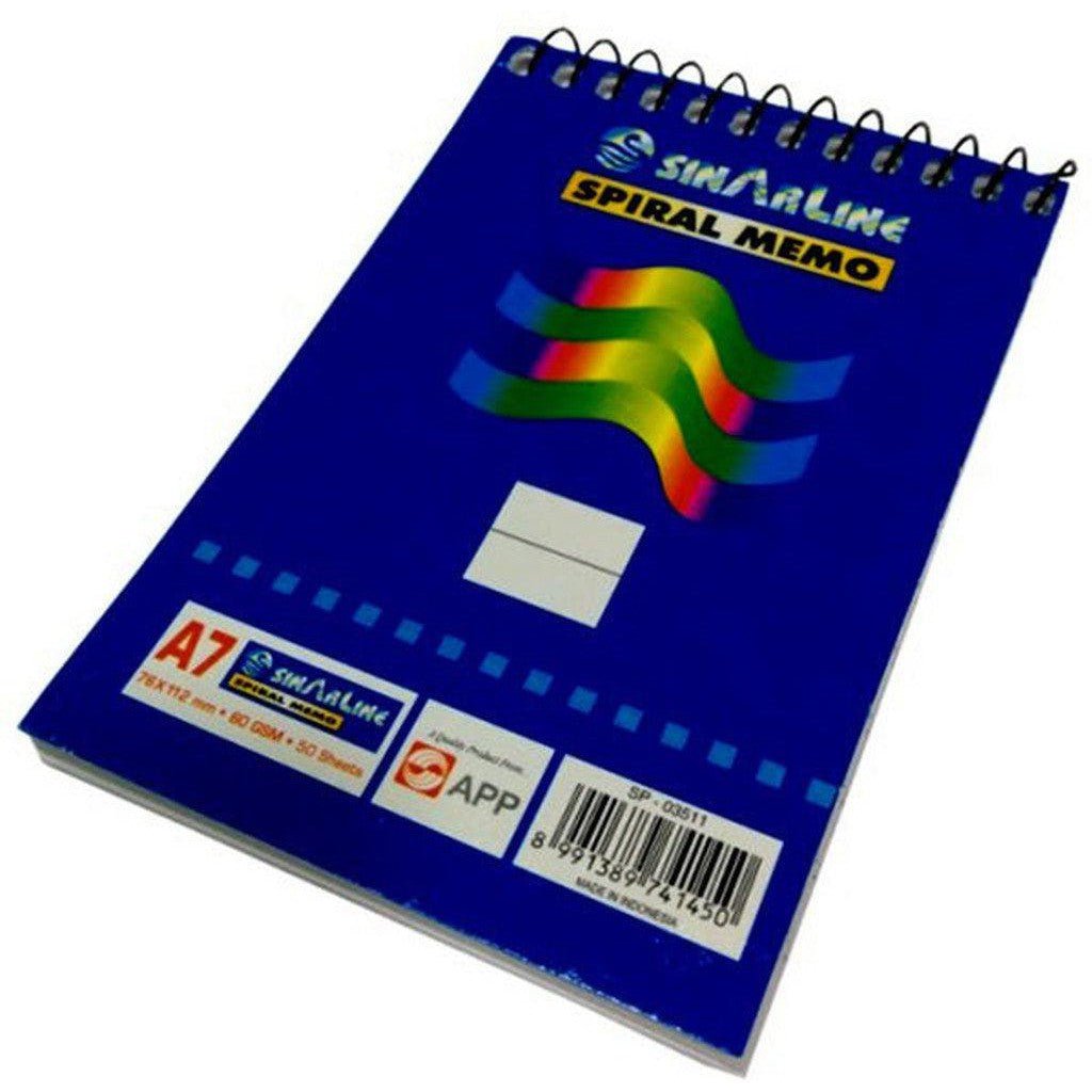 Sinar Memo Notebook A7 Sp03053 ColorWaves