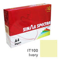 Sinar Spectra Colour Paper A4 80 Gsm IT 100 Ivory Colour ColorWaves