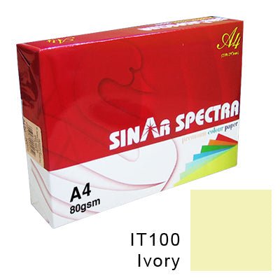 Sinar Spectra Colour Paper A4 80 Gsm IT 100 Ivory Colour ColorWaves