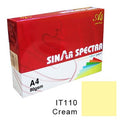 Sinar Spectra Colour Paper A4 80 Gsm IT 110 Cream Colour ColorWaves