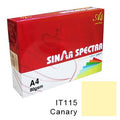 Sinar Spectra Colour Paper A4 80 Gsm IT 115 Canary Colour ColorWaves