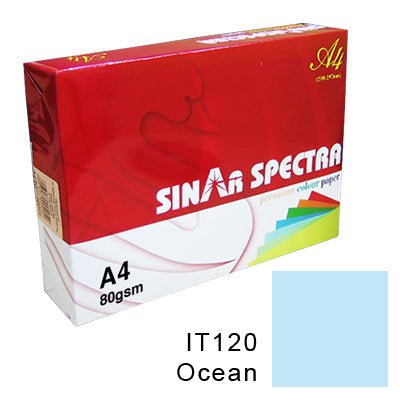 Sinar Spectra Colour Paper A4 80 Gsm IT 120 Ocean Colour ColorWaves