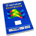 Sinar Spiral Short Hand Pad A5 5" X 8 " ColorWaves