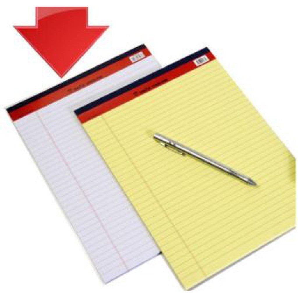 Sinarline Legal Pad Yellow/White A4 ColorWaves