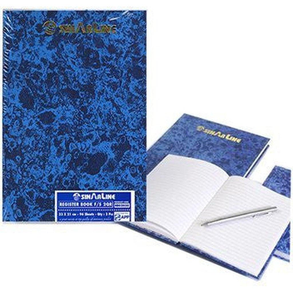 Sinarline Register Foolscap 2Qr Hb02030 ColorWaves