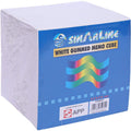 Sinarline White Gummed Memo Cube ColorWaves