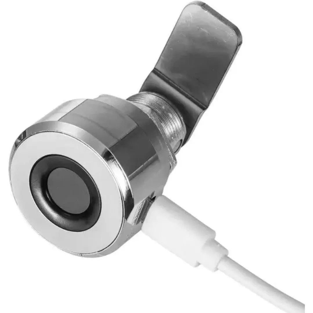 Smart Lock For Steel & Glass Cabinets - Keyless- Fingerprint, Mobile App (Bluetooth) ColorWaves