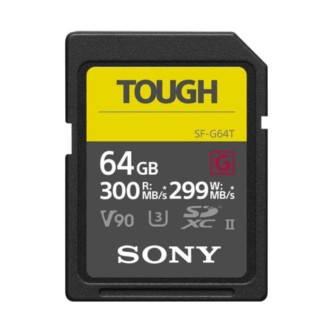 Sony SF-G64T/T1 64GB TOUGH Series UHS-II SDXC Memory Card ColorWaves
