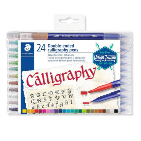 Staedtler 24 Double Ended Calligraphy Pens ColorWaves