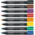 Staedtler 350-3 Chisel Tip Permanent Marker - Pack Of 10 ColorWaves