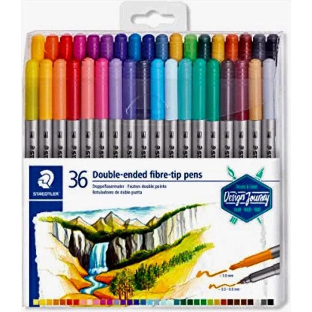 Staedtler 36 Double Ended Fibre Tip Pens ColorWaves