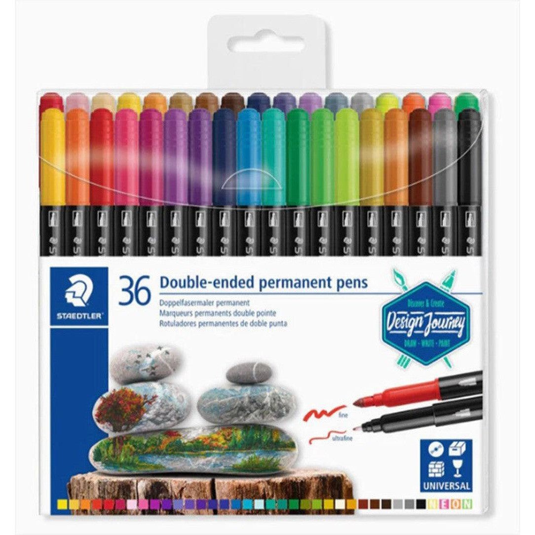 Staedtler 36 Double Ended Permanent Pens ColorWaves