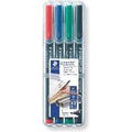 Staedtler Lumocolor Permanant Marker 4Pc Set ColorWaves