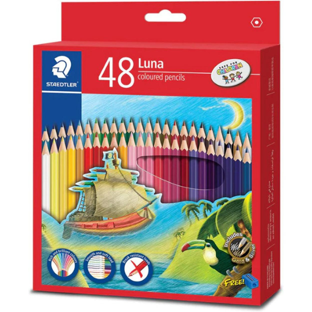 Staedtler Luna Colored Pencils 48 Colors ColorWaves