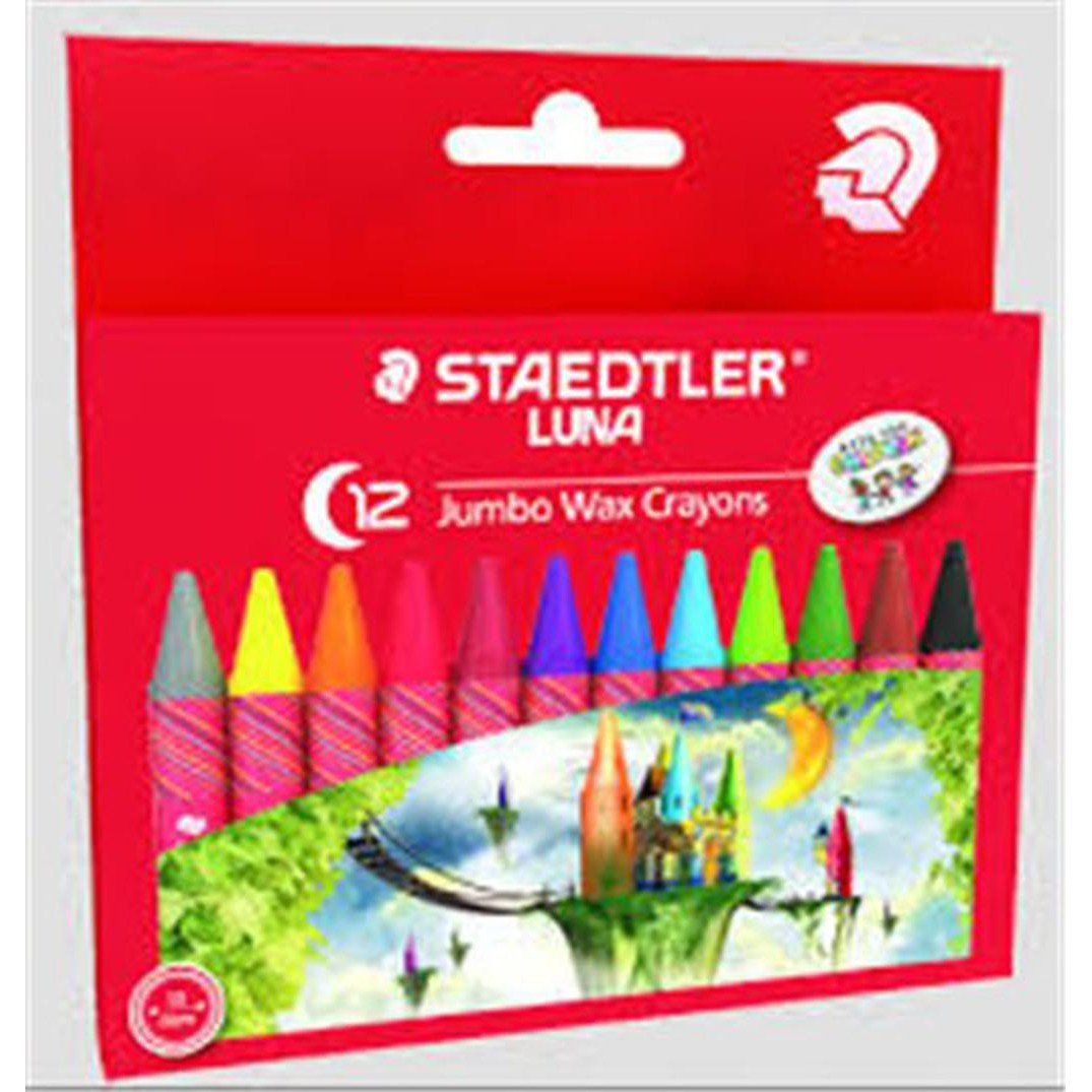 Staedtler Luna Jumbo Wax Crayons 12 Colors ColorWaves
