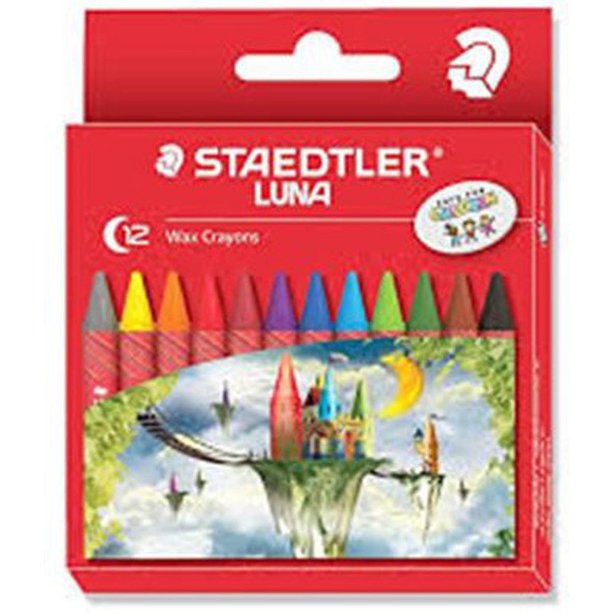 Staedtler Luna Wax Crayon 12 Colors ColorWaves