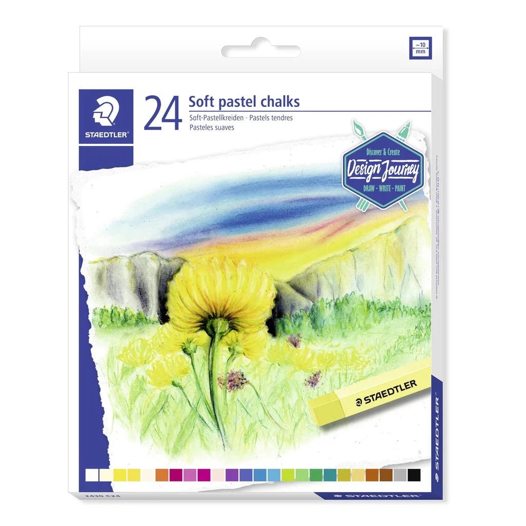Staedtler Soft Pastel Chalks 24 Colors ColorWaves