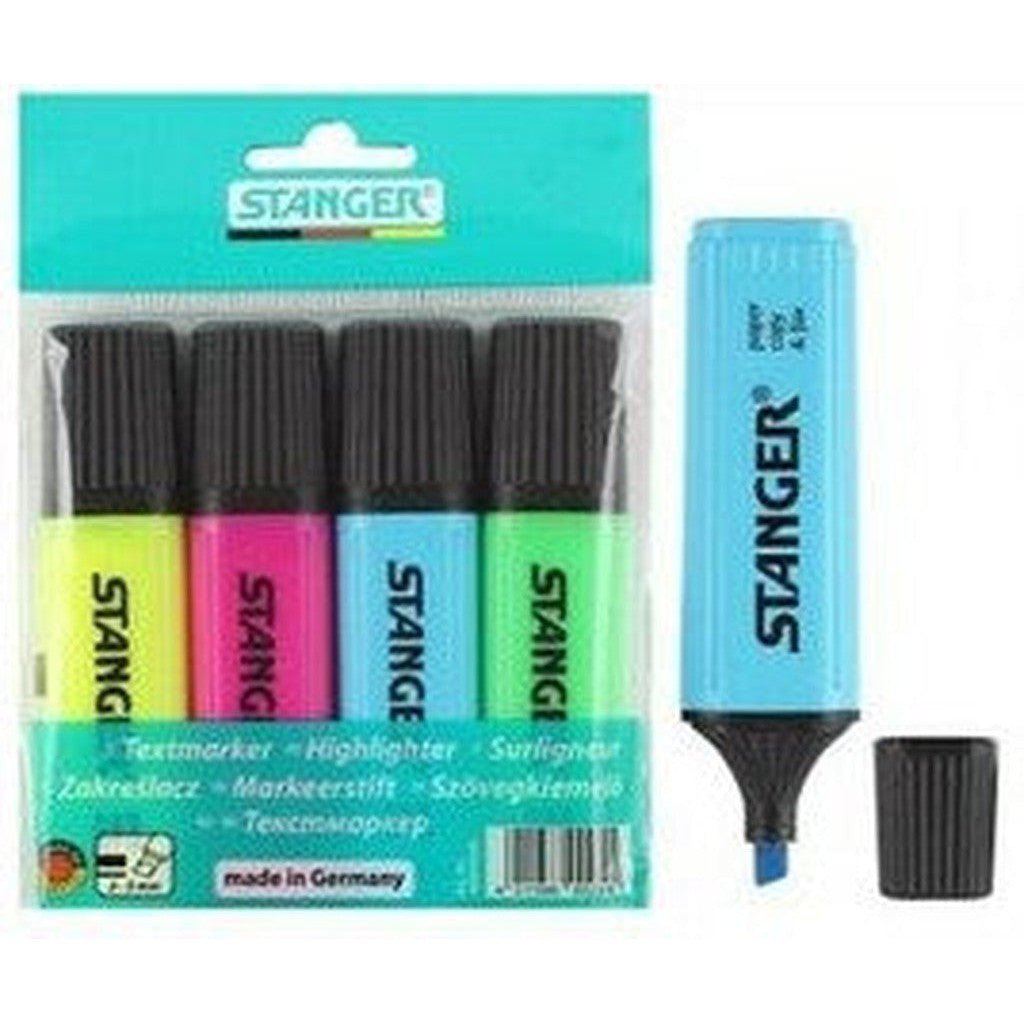 Stanger Highlighter Set 4 Pc Set ColorWaves