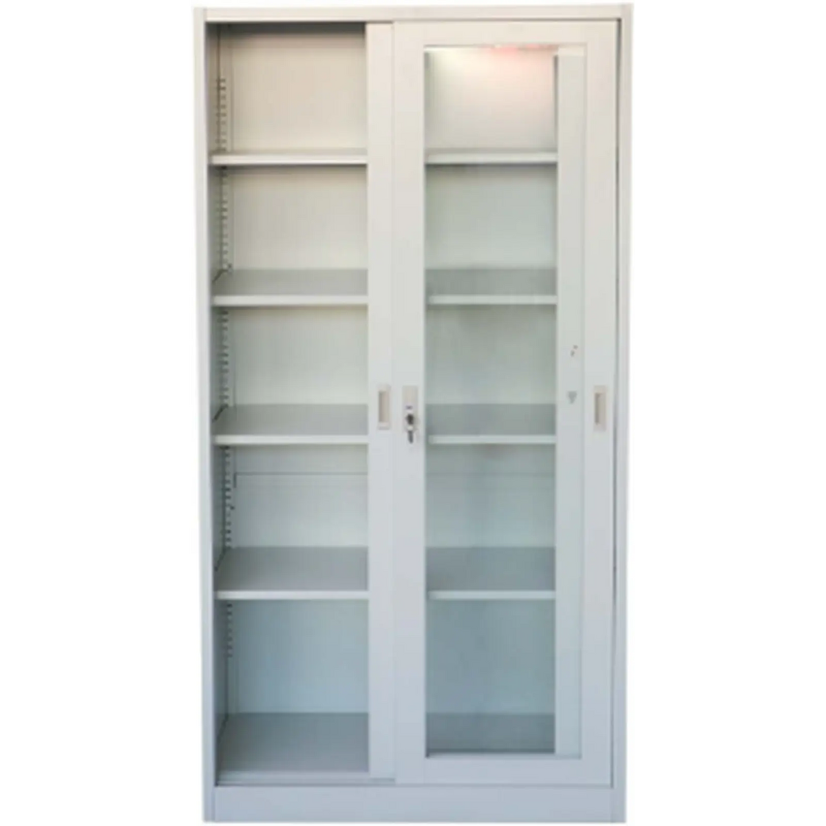 Steel File Cabinet / Locker With Sliding Glass Door ColorWaves