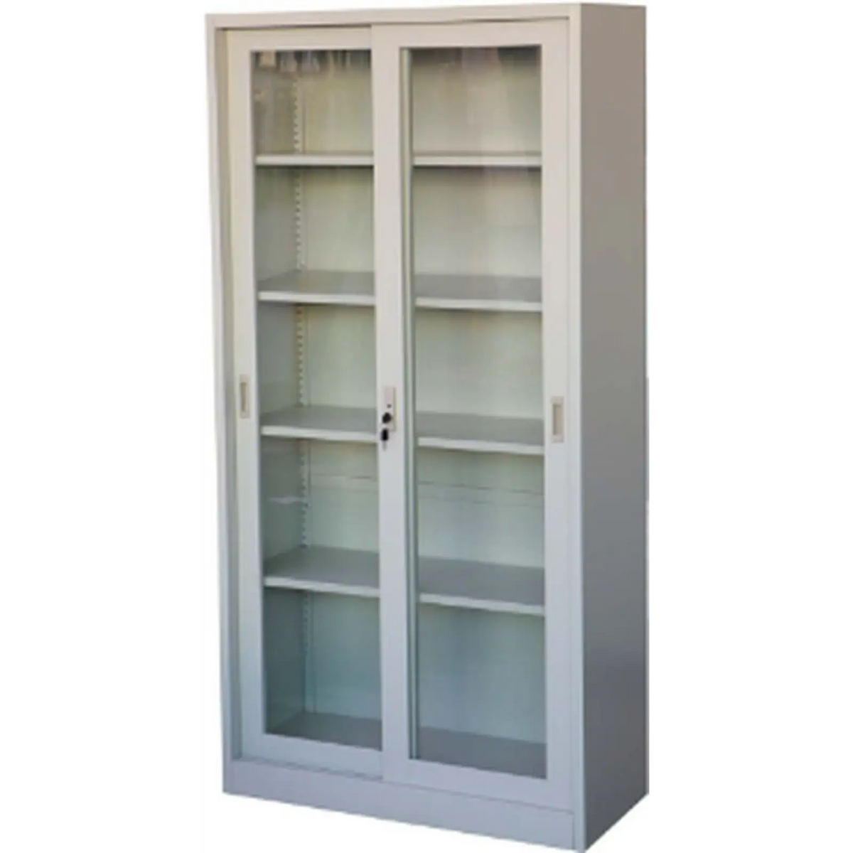 Steel File Cabinet / Locker With Sliding Glass Door ColorWaves