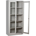 Steel File Cabinet With Glass Door 5 Shelves ColorWaves