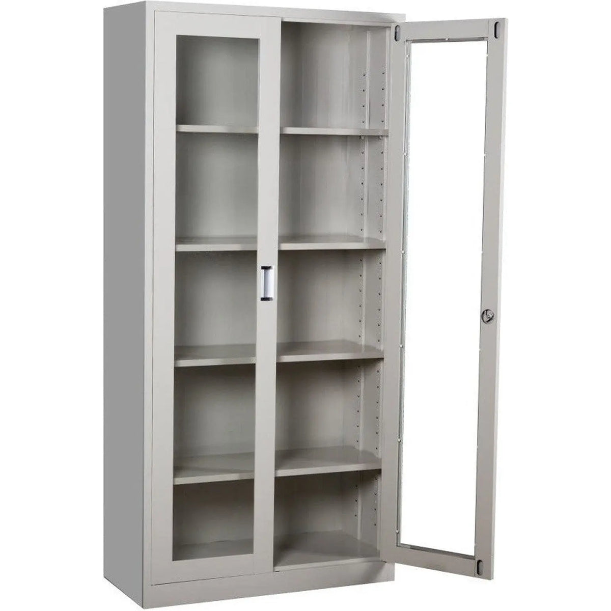 Steel File Cabinet With Glass Door 5 Shelves ColorWaves