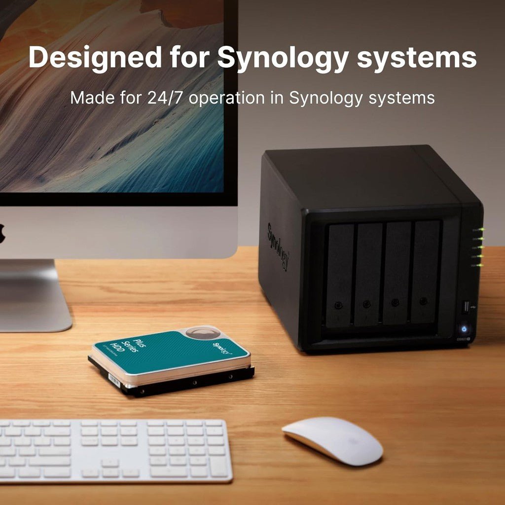 Synology Plus Series HAT3300 Hard Drive - 4TB / 3.5-inch / SATA-III / 5400 RPM / 256MB Buffer ColorWaves