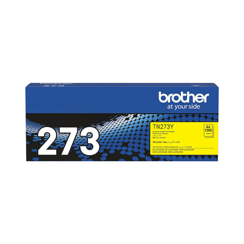 Brother Genuine TN273Y Standard Yield Yellow Ink Printer Toner Cartridge, Prints up to 1,300 pages Brother