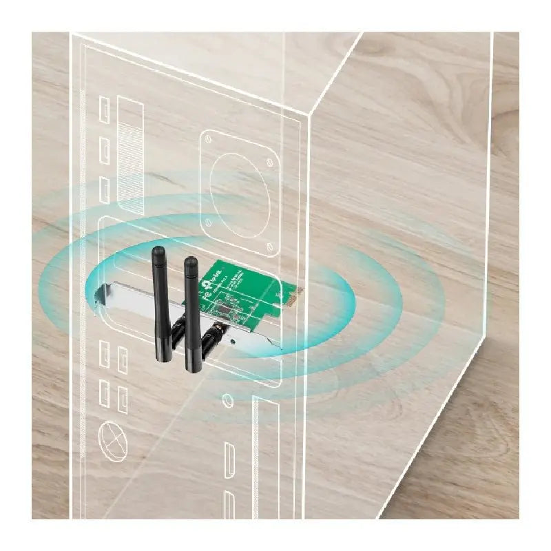 TP-LINK (TL-WN881ND) Wireless N PCI Express Adapter - 2.4GHz (300 Mbps) TP-Link