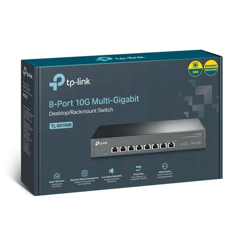 TP-Link 8-Port 10G Desktop / Rackmount Switch - Black TP-Link