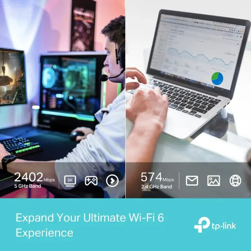 TP-Link AX3000 High Gain Wireless USB Adapter - 5GHz(2402 Mbps) TP-Link