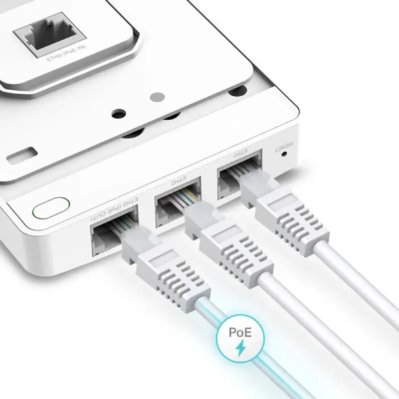 TP-Link (EAP235-Wall) Omada AC1200 Wireless MU-MIMO Gigabit Wall Plate Access Point - 5GHz (867Mbps) / Gigabit LAN Ruijie