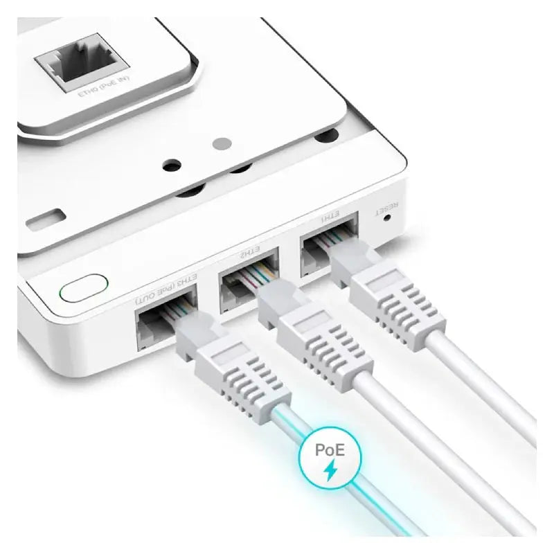 TP-Link EAP615-Wall (AX1800) Wall Plate WiFi 6 Access Point - 5GHz (1201 Mbps) / Gigabit LAN TP-Link