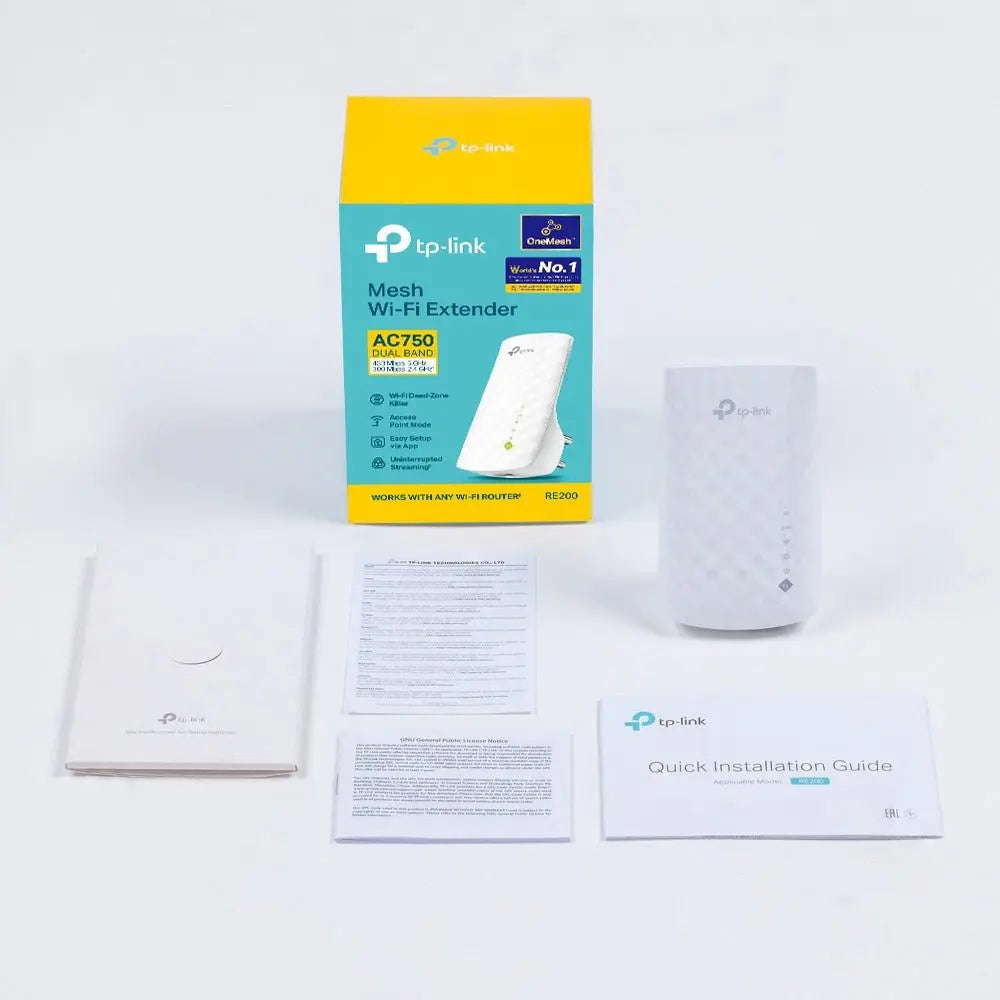 TP-Link (RE200) AC750 Wi-Fi Range Extender - 5GHz (433Mbps) / LAN TP-Link