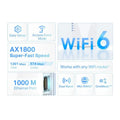 TP-Link (RE600X) AX1800 Wi-Fi 6 Range Extender - 5GHz (1201Mbps) / Gigabit LAN TP-Link