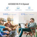TP-Link RE705X (AX3000) Mesh Dual-Band WiFi 6 Extender - 5GHz (2402 Mbps) / Gigabit LAN TP-Link