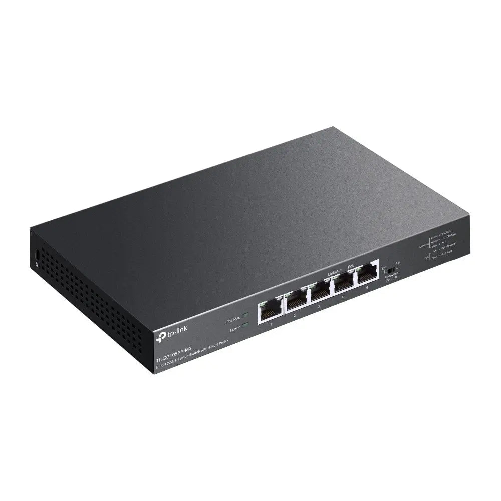 TP-Link (TL-SG105PP-M2) 5-Port 2.5G Desktop Switch with 4-Port PoE++ - 25 Gbps / LAN TP-Link