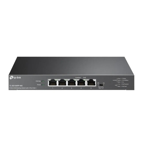 TP-Link (TL-SG105PP-M2) 5-Port 2.5G Desktop Switch with 4-Port PoE++ - 25 Gbps / LAN TP-Link