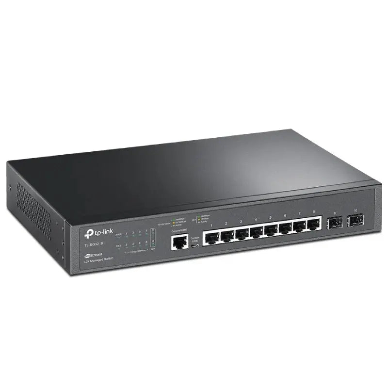 TP-Link (TL-SG3210) JetStream 8-Port Gigabit L2+ Managed Switch with 2 SFP Slots - 20Gbps / Micro-USB / LAN TP-Link
