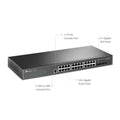 TP-Link (TL-SG3428) JetStream 24-Port Gigabit L2 Managed Switch with 4 SFP Slots - 56Gbps / Micro-USB / LAN TP-Link