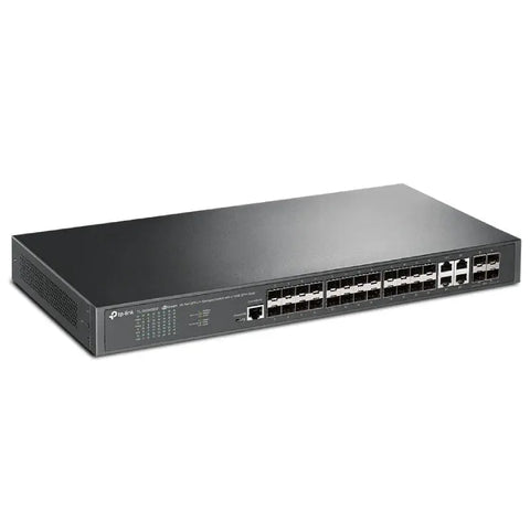 TP-Link (TL-SG3428XF) JetStream 24-Port SFP L2+ Managed Switch with 4 10GE SFP+ Slots - 128Gbps / Micro-USB / LAN TP-Link