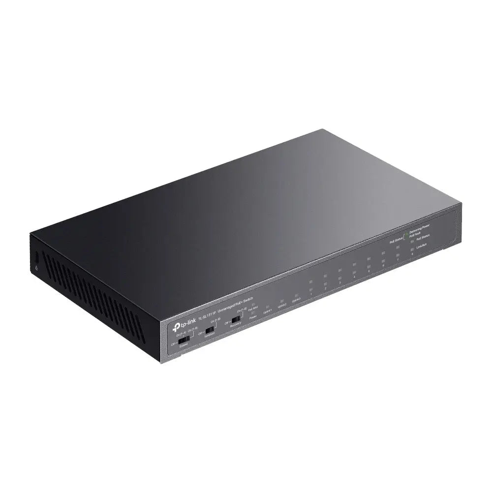 TP-Link (TL-SL1311P) 8-Port 10/100Mbps + 3-Port Gigabit Desktop Switch with 8-Port PoE+ - 7.6Gbps / LAN TP-Link