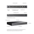 TP-Link (TL-SL1311P) 8-Port 10/100Mbps + 3-Port Gigabit Desktop Switch with 8-Port PoE+ - 7.6Gbps / LAN TP-Link