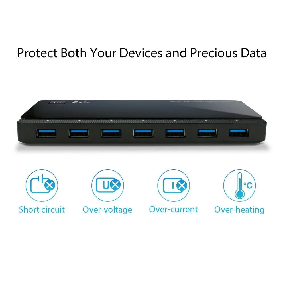 TP-Link (UH720) USB 3.0 7-Port Hub with 2 Charging Ports TP-Link
