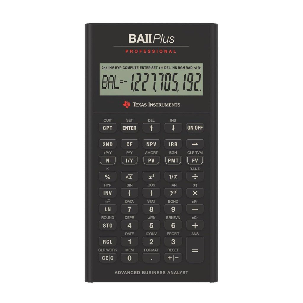Texas BA II Plus Professional Calculator ColorWaves