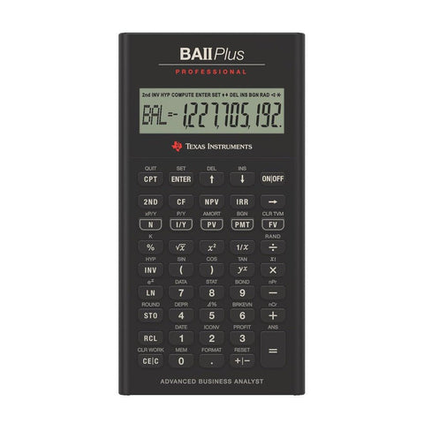 Texas BA II Plus Professional Calculator ColorWaves
